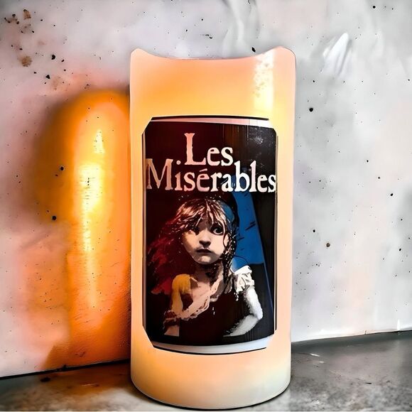 NWOT. Broadway Les Miserables Flameless Battery Operated Candle with Timer. - Picture 1 of 8